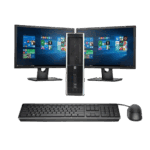 desktops (2) Ανέπαφη οθόνη υπολογιστή και πλήρης σετ περιφερειακών, ιδανικά για εργασίες και gaming.